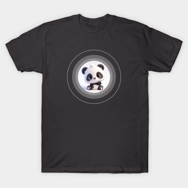 Illusion circle.63. T-Shirt by Beta Volantis